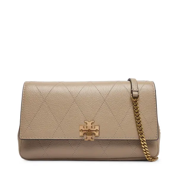 TORY BURCH Torbica Tory Burch Quilted Chain Wallet 186041 Krem