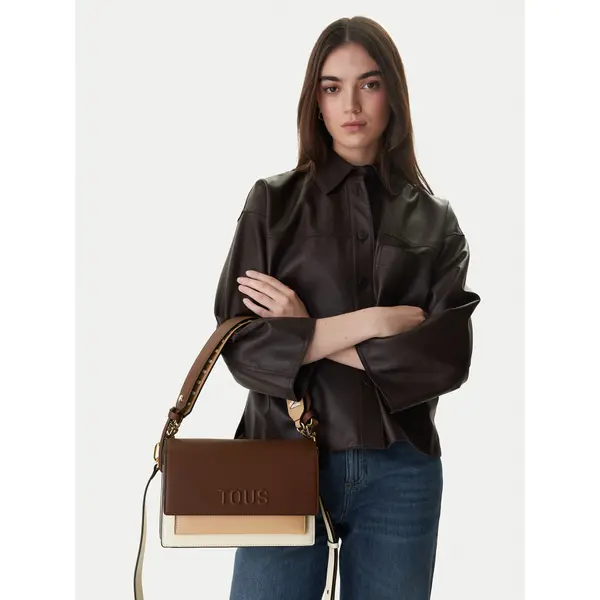 TOUS Torbica TOUS Audree Saffiano 2002358201 Smeđa
