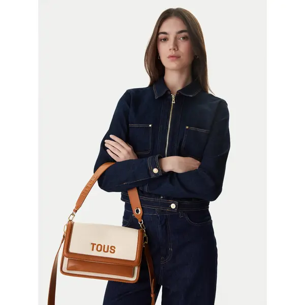 TOUS Torbica TOUS BANDOLERA M. AUDREE CANVAS 2002202743 Smeđa