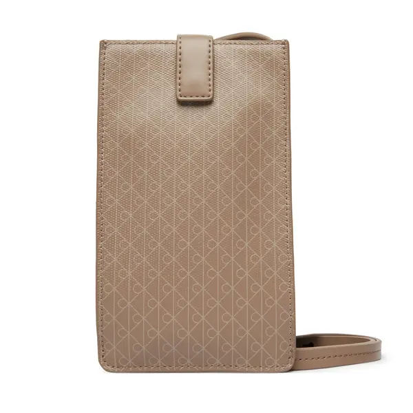 Calvin Klein Torbica za telefon Calvin Klein Emblem Aop Phone Crossbody LV04F1115G Smeđa
