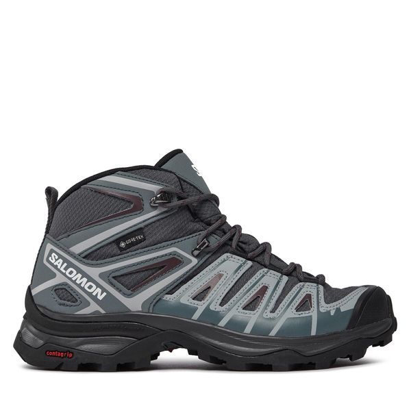 Salomon Trekking Salomon X Ultra Pioneer Mid GORE-TEX L47170500 Ebony/Stormy Weather/Wine Tasting