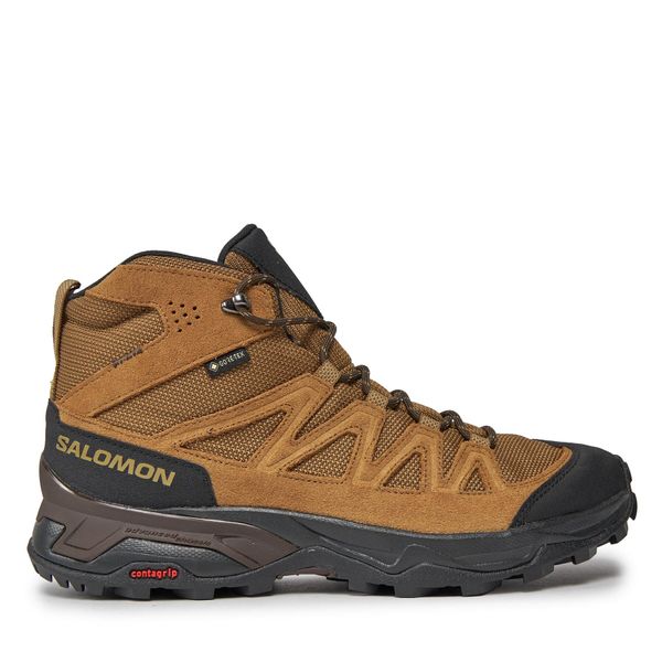 Salomon Trekking Salomon X Ward Leather Mid GORE-TEX L47181800 Kangaro/Black/Dull Gold