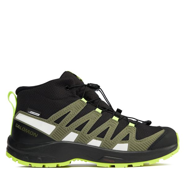 Salomon Trekking Salomon Xa Pro V8 Mid Climasalomon™ Waterproof L47289400 Black/Deep Lichen Green/Safety Yellow