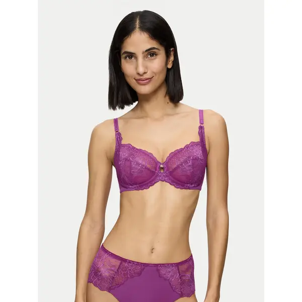 Triumph Triumph Grudnjak sa žicom Wild Peony Florale 10209608 Ljubičasta