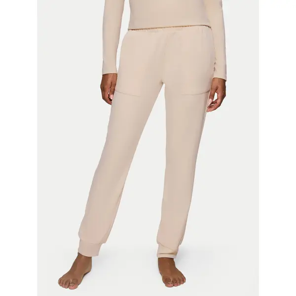 Triumph Triumph Pidžama hlače Smart Thermal 10221479 Bež Regular Fit