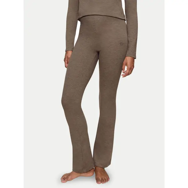 Triumph Triumph Pidžama hlače Smart Thermal 10221491 Smeđa Slim Fit