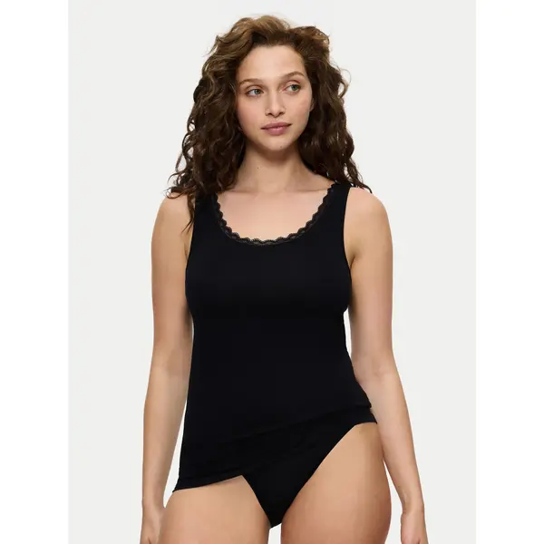 Triumph Triumph Top Feel Of Cotton 10224975 Crna Slim Fit