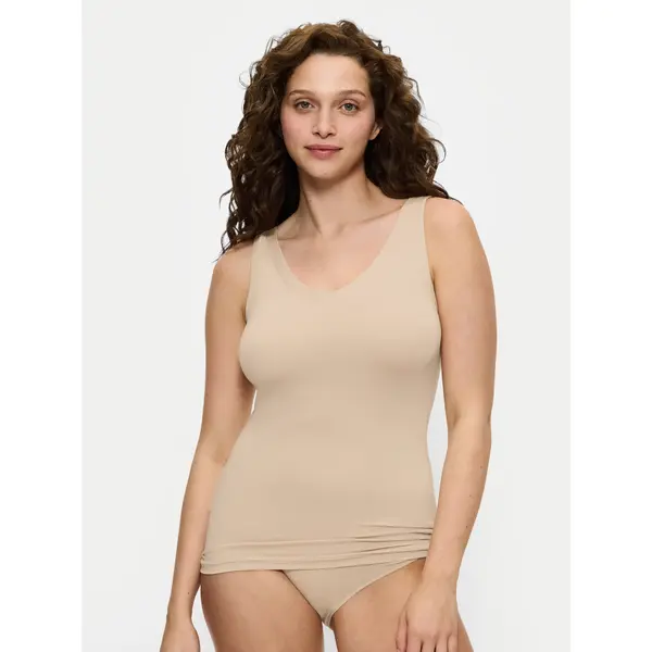 Triumph Triumph Top Sense Of Modal 10224796 Bež Slim Fit