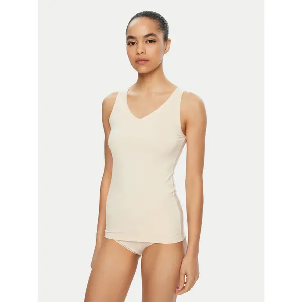 Triumph Triumph Top Sense Of Modal 10224796 Écru Slim Fit