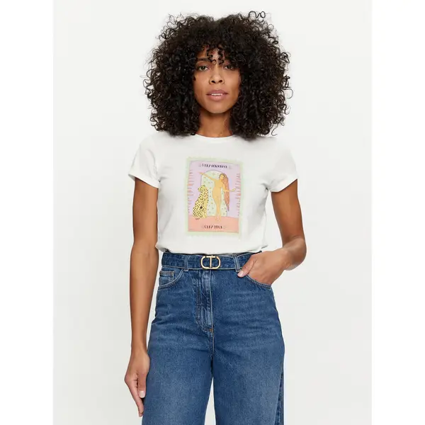 TWINSET TWINSET T-shirt 241TT2411 Bijela Regular Fit