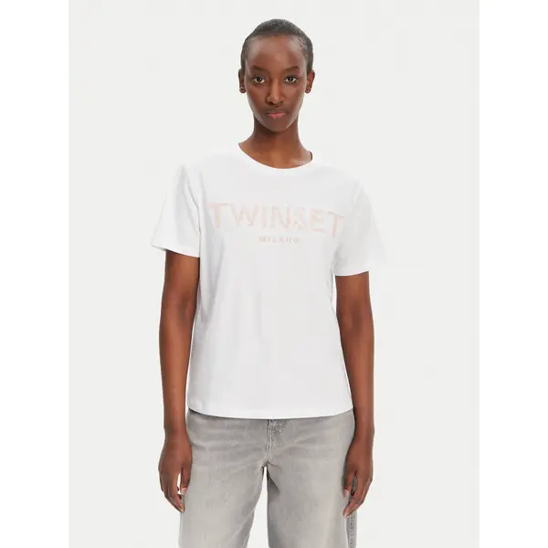 TWINSET TWINSET T-shirt 251TT2042 Bijela Regular Fit