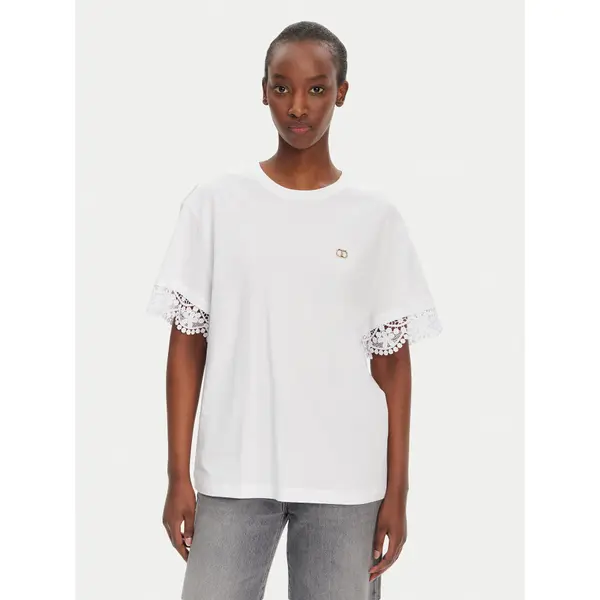 TWINSET TWINSET T-shirt 251TT2410 Bijela Relaxed Fit