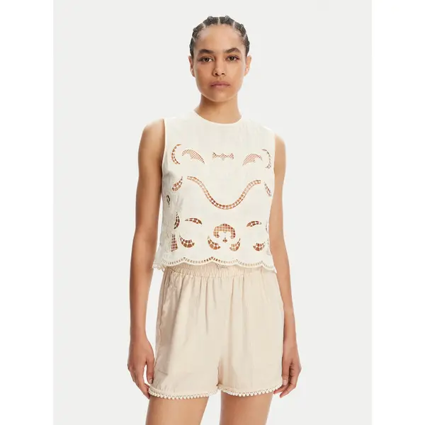 TWINSET TWINSET Top 251TT2165 Bež Loose Fit