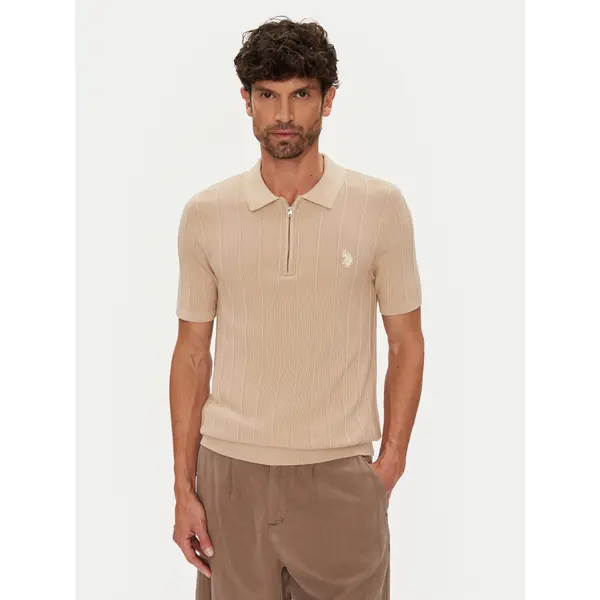 U.S. Polo Assn. U.S. Polo Assn. Polo MUP3369 Bež Slim Fit