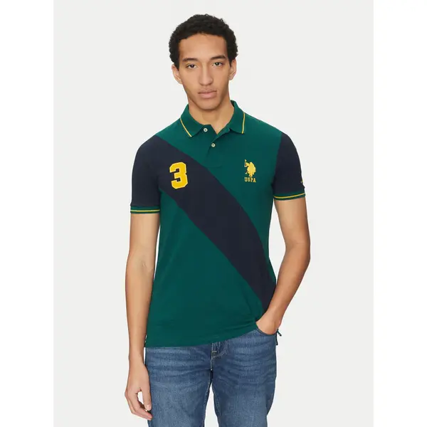 U.S. Polo Assn. U.S. Polo Assn. Polo MUP3996 Zelena Regular Fit