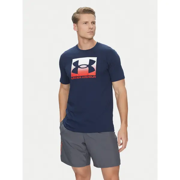Under Armour Under Armour T-shirt Boxed Sports 1386793 Tamnoplava Loose Fit