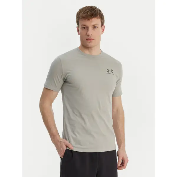 Under Armour Under Armour T-shirt Left Chest Logo SS 1326799 Siva Loose Fit