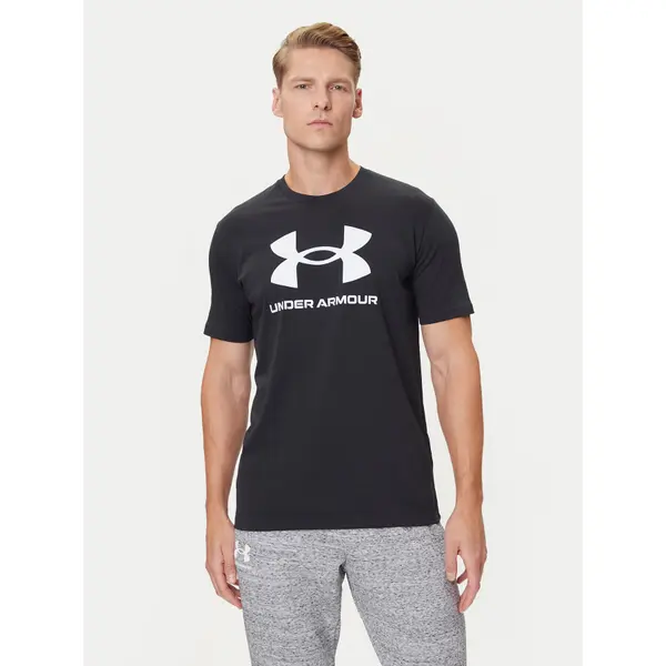 Under Armour Under Armour T-shirt Ua Sportstyle Logo Update Ss 1382911-001 Crna Loose Fit