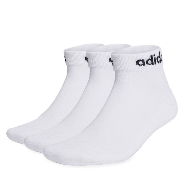 adidas Unisex niske čarape adidas Linear Ankle Socks Cushioned Socks 3 Pairs HT3457 white/black