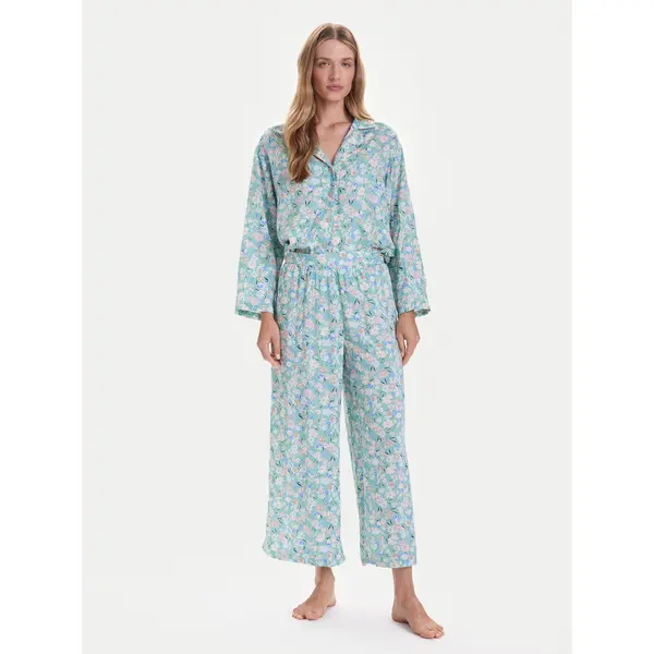 United Colors of Benetton United Colors Of Benetton Pidžama 4W313P00U Zelena Relaxed Fit