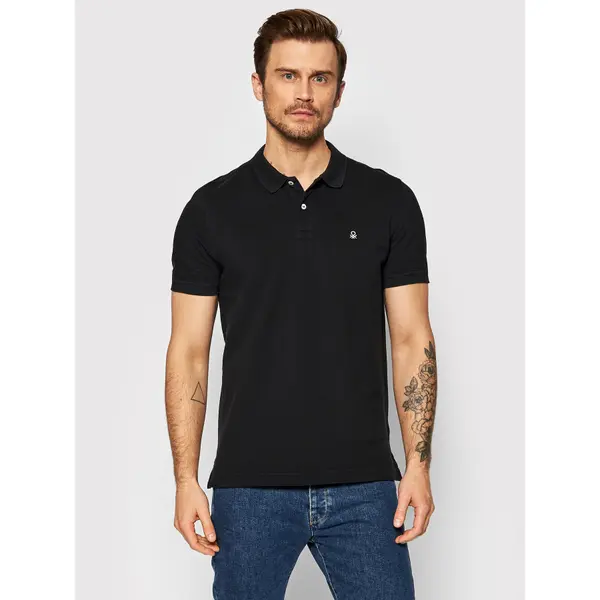 United Colors of Benetton United Colors Of Benetton Polo 3089J3179 Crna Regular Fit