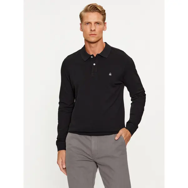 United Colors of Benetton United Colors Of Benetton Polo 3089J3204 Crna Regular Fit