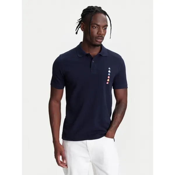 United Colors of Benetton United Colors Of Benetton Polo 3089U302J Tamnoplava Regular Fit