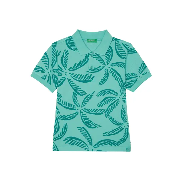 United Colors of Benetton United Colors Of Benetton Polo 36Y4G300Y Zelena Regular Fit