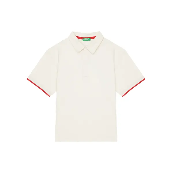 United Colors of Benetton United Colors Of Benetton Polo 3MI5C301U Bež Relaxed Fit