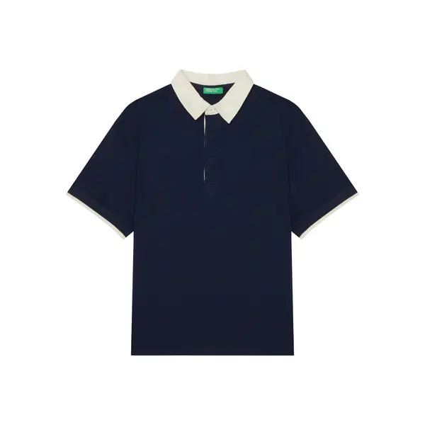 United Colors of Benetton United Colors Of Benetton Polo 3MI5C301U Tamnoplava Relaxed Fit