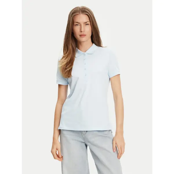 United Colors of Benetton United Colors Of Benetton Polo 3TQJD300W Svijetloplava Slim Fit