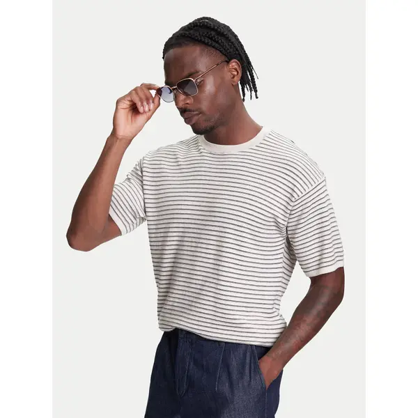 United Colors of Benetton United Colors Of Benetton T-shirt 1195K109V Bež Relaxed Fit