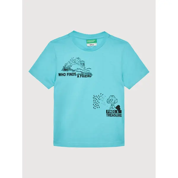 United Colors of Benetton United Colors Of Benetton T-shirt 3096C1059 Plava Regular Fit