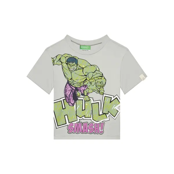 United Colors of Benetton United Colors Of Benetton T-shirt 35RYG10I1 Siva Regular Fit