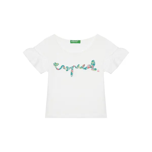United Colors of Benetton United Colors Of Benetton T-shirt 38V4G10JI Bijela Regular Fit