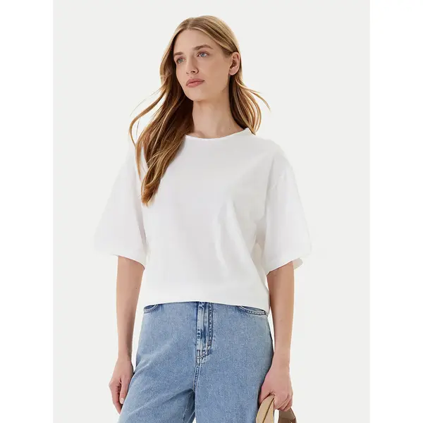 United Colors of Benetton United Colors Of Benetton T-shirt 3903D10AA Bijela Boxy Fit