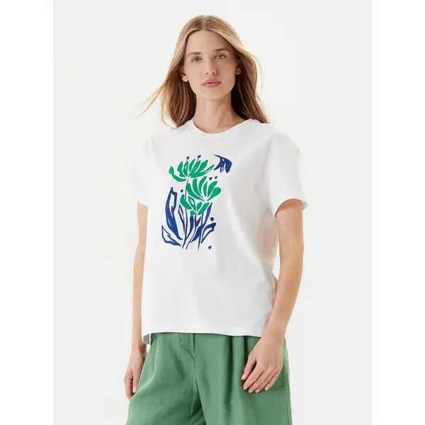 United Colors of Benetton United Colors Of Benetton T-shirt 3BL0D10AK Bijela Regular Fit