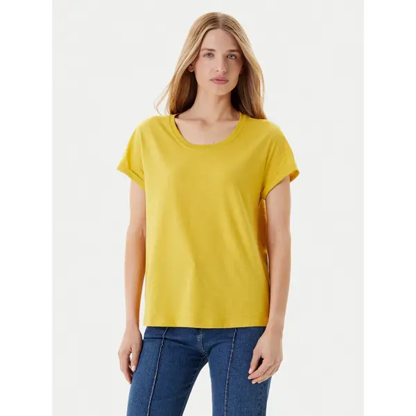 United Colors of Benetton United Colors Of Benetton T-shirt 3BVXD109F Žuta Regular Fit