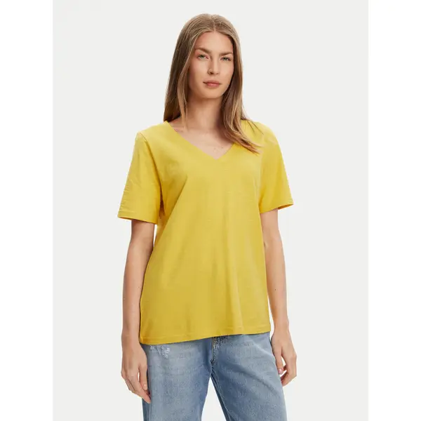 United Colors of Benetton United Colors Of Benetton T-shirt 3BVXD400H Žuta Relaxed Fit