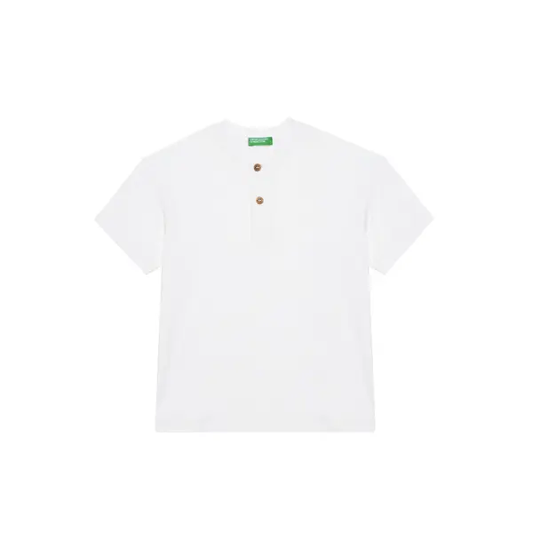 United Colors of Benetton United Colors Of Benetton T-shirt 3F4JC10NN Bijela Regular Fit