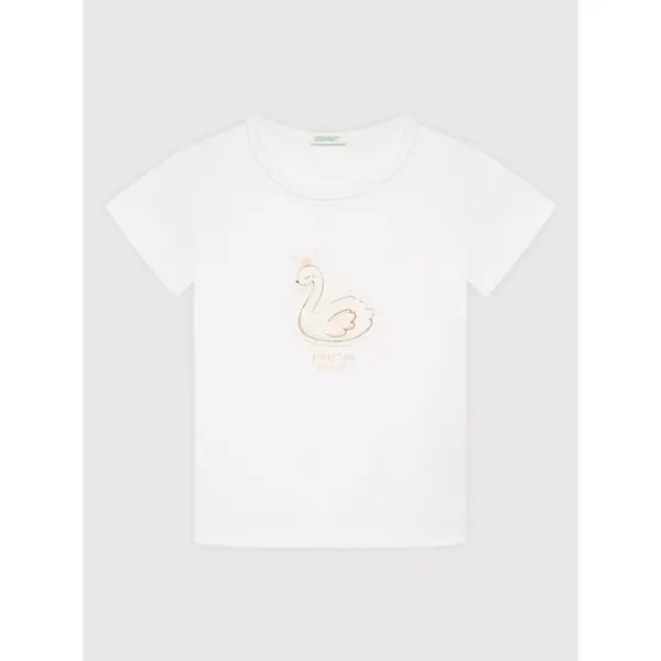 United Colors of Benetton United Colors Of Benetton T-shirt 3I1XA1007 Bijela Regular Fit
