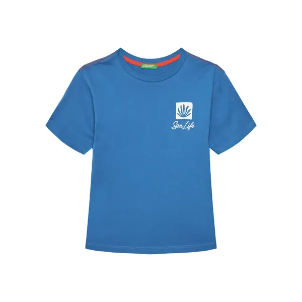 United Colors of Benetton United Colors Of Benetton T-shirt 3I1XC10P4 Plava Oversize