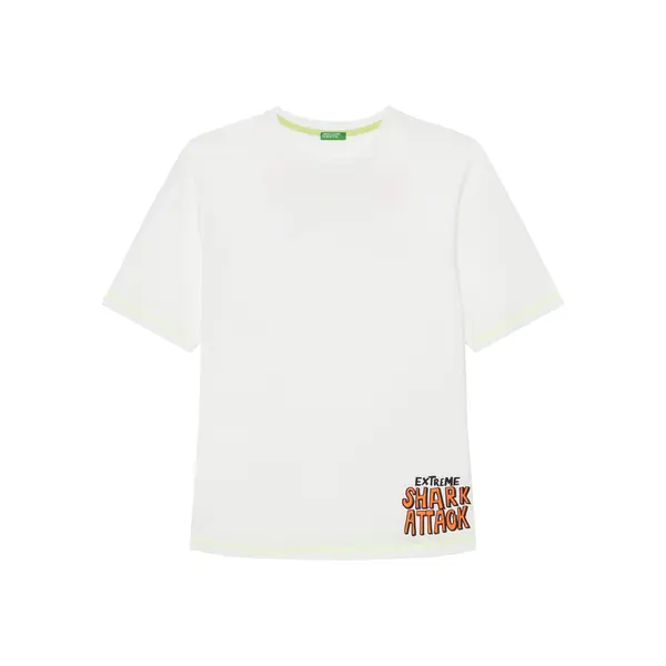 United Colors of Benetton United Colors Of Benetton T-shirt 3I1XC10P6 Bijela Regular Fit