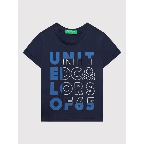 United Colors of Benetton United Colors Of Benetton T-shirt 3I1XG100G Tamnoplava Regular Fit