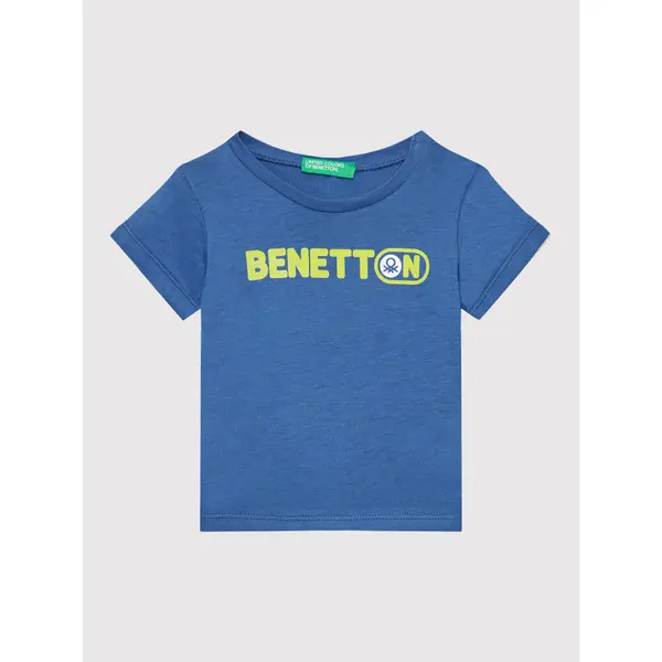 United Colors of Benetton United Colors Of Benetton T-shirt 3I1XG102N Plava Regular Fit