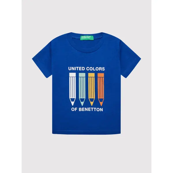 United Colors of Benetton United Colors Of Benetton T-shirt 3I1XG102N Plava Regular Fit