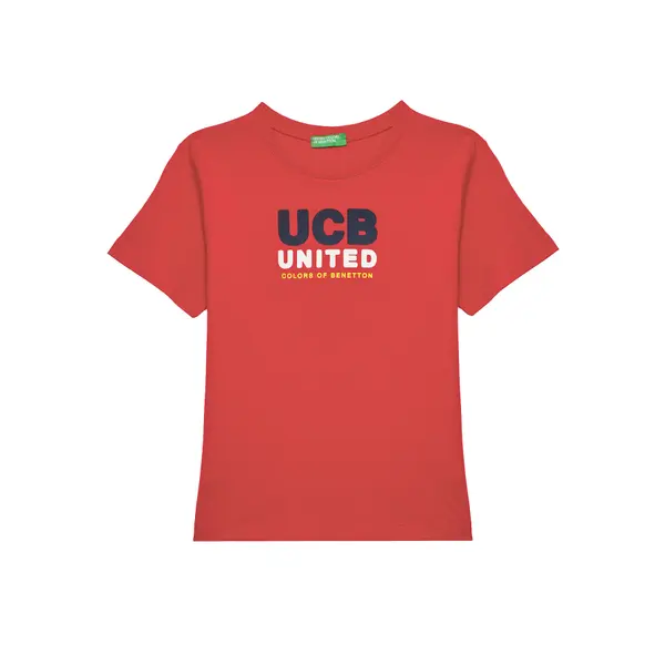 United Colors of Benetton United Colors Of Benetton T-shirt 3I1XG10JO Crvena Regular Fit