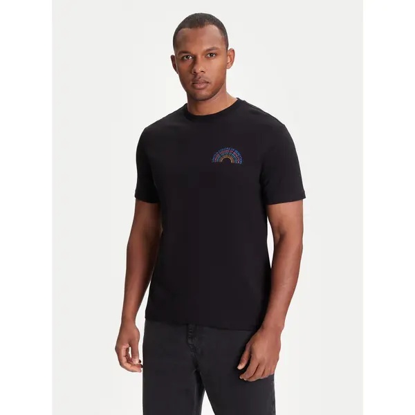 United Colors of Benetton United Colors Of Benetton T-shirt 3I1XU1096 Crna Regular Fit