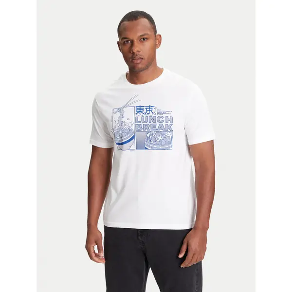 United Colors of Benetton United Colors Of Benetton T-shirt 3I1XU10A4 Bijela Relaxed Fit