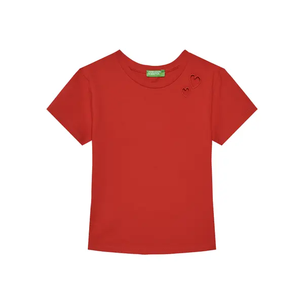 United Colors of Benetton United Colors Of Benetton T-shirt 3P4ZC10O0 Crvena Slim Fit